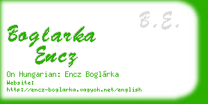 boglarka encz business card
