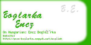 boglarka encz business card